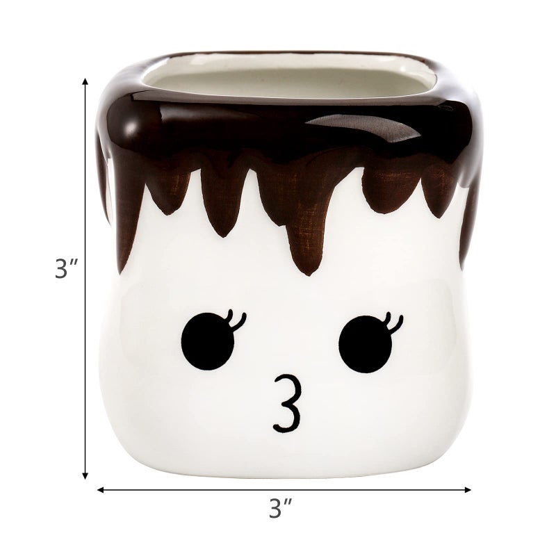 Hedume 4 Pack Ceramic Hot Chocolate Mugs, Cute Coffee Mug Set, Couple Matching Mugs, Anniversary Christmas Wedding Valentine's Day Gift - Image 3